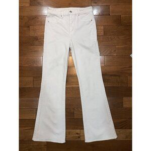 American Eagle Outfitters Super Stretch Highest Rise Flare White Jeans Size 6